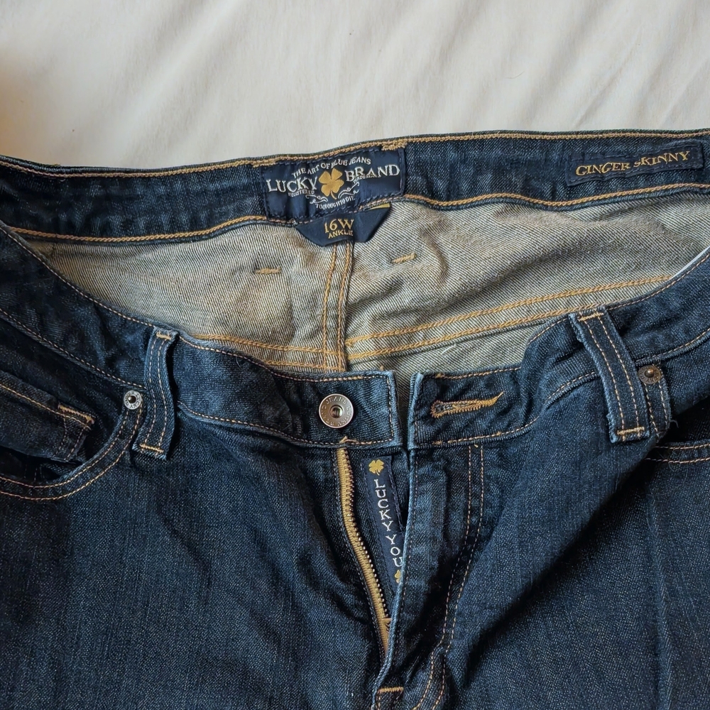 Lucky Brand Women's Dark Blue Skinny Jeans